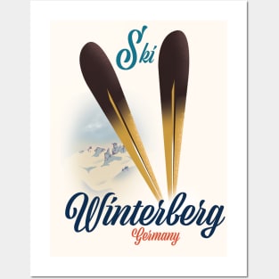 Winterberg Germany ski poster. Posters and Art